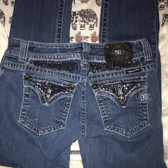 Miss Me Denim - Miss Me Rhinestone Embellished LowRise Skinny 30